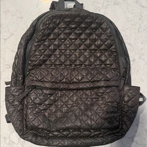 Oliver Thomas Quilted Charcoal Backpack